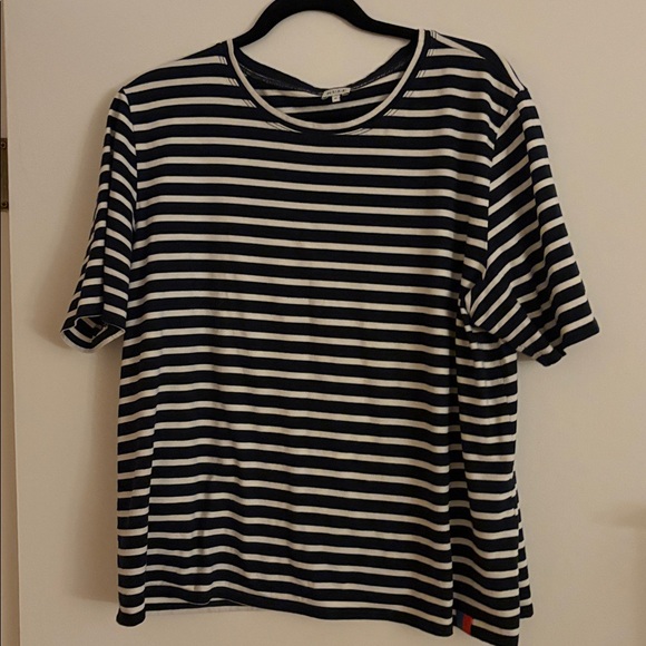 KULE The Modern Navy/Cream Short Sleeve Tee - Picture 5 of 10